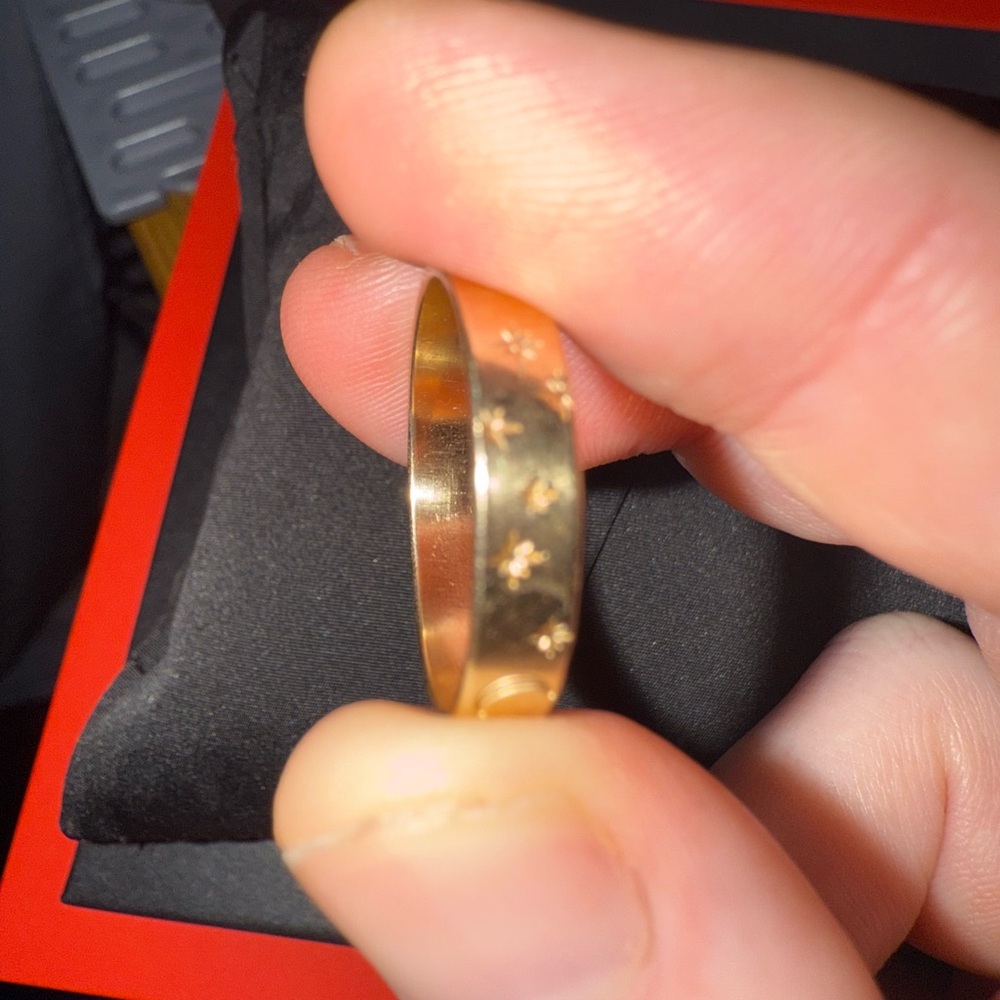 GLDN Solid 14k Gold Celestial Meuse Ring with Sun, Moon, and Stars Size 8 - Picture 4 of 5